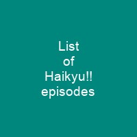 List of Haikyu!! episodes
