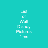 List of Walt Disney Pictures films