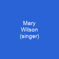 Mary Wilson (singer)