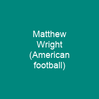 Matthew Wright (American football)