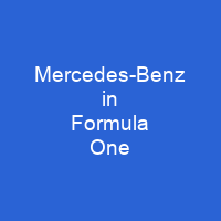 Mercedes-Benz in Formula One