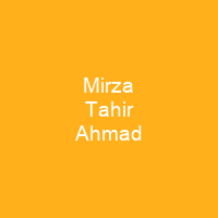 Mirza Tahir Ahmad
