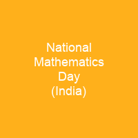 National Mathematics Day (India)