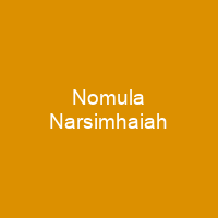 Nomula Narsimhaiah