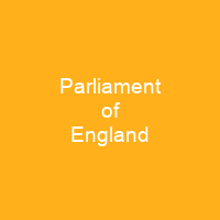 Parliament of England