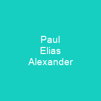 Paul Elias Alexander