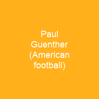 Paul Guenther (American football)