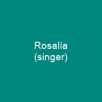 Rosalía (singer)