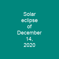 Solar eclipse of December 14, 2020