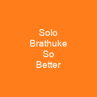 Solo Brathuke So Better