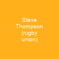 Steve Thompson (rugby union)