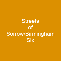 Streets of Sorrow/Birmingham Six