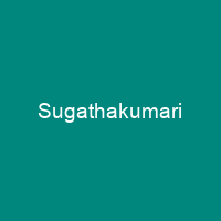 Sugathakumari