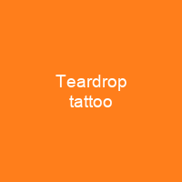 Teardrop tattoo