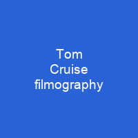 Tom Cruise filmography