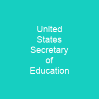United States Secretary of Education