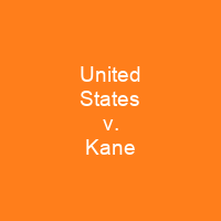 United States v. Kane