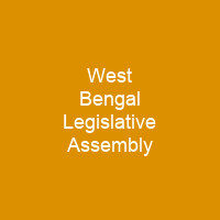 West Bengal Legislative Assembly