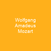 Wolfgang Amadeus Mozart