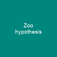 Zoo hypothesis