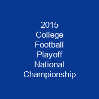 2015 College Football Playoff National Championship