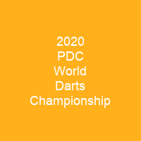 2020 PDC World Darts Championship