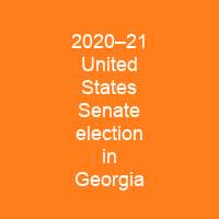 2020–21 United States Senate election in Georgia