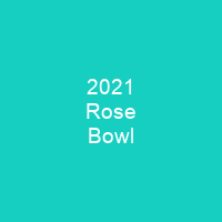 2021 Rose Bowl