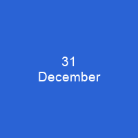 31 December