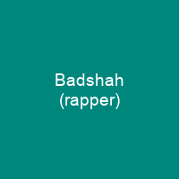 Badshah (rapper)