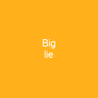 Big lie