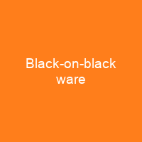 Black-on-black ware