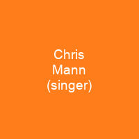 Chris Mann (singer)