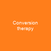 Conversion therapy
