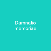 Damnatio memoriae