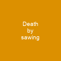 Death by sawing