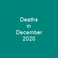 Deaths in December 2020