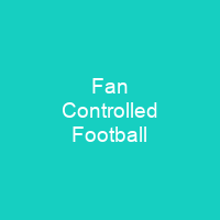 Fan Controlled Football