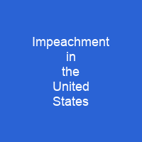 Impeachment in the United States