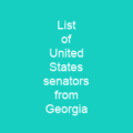 List of United States senators from Georgia