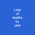 Lists of deaths by year