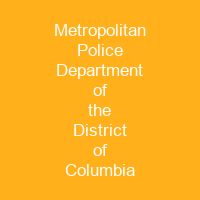 Metropolitan Police Department of the District of Columbia