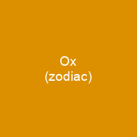 Ox (zodiac)