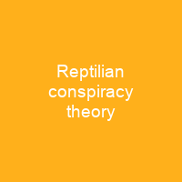 Reptilian conspiracy theory