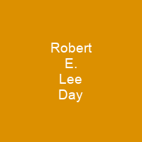 Robert E. Lee Day