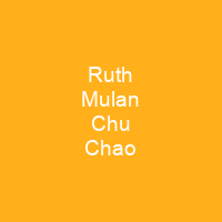 Ruth Mulan Chu Chao