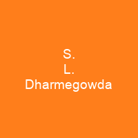 S. L. Dharmegowda