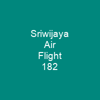 Sriwijaya Air Flight 182