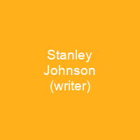 Stanley Johnson (writer)