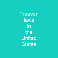 Treason laws in the United States